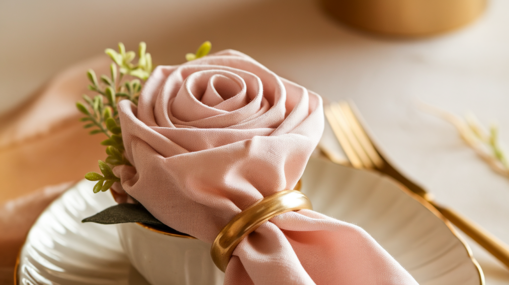 Add a Napkin Ring or Stem

