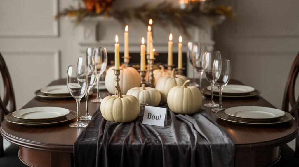 Black Velvet and Silver Accents