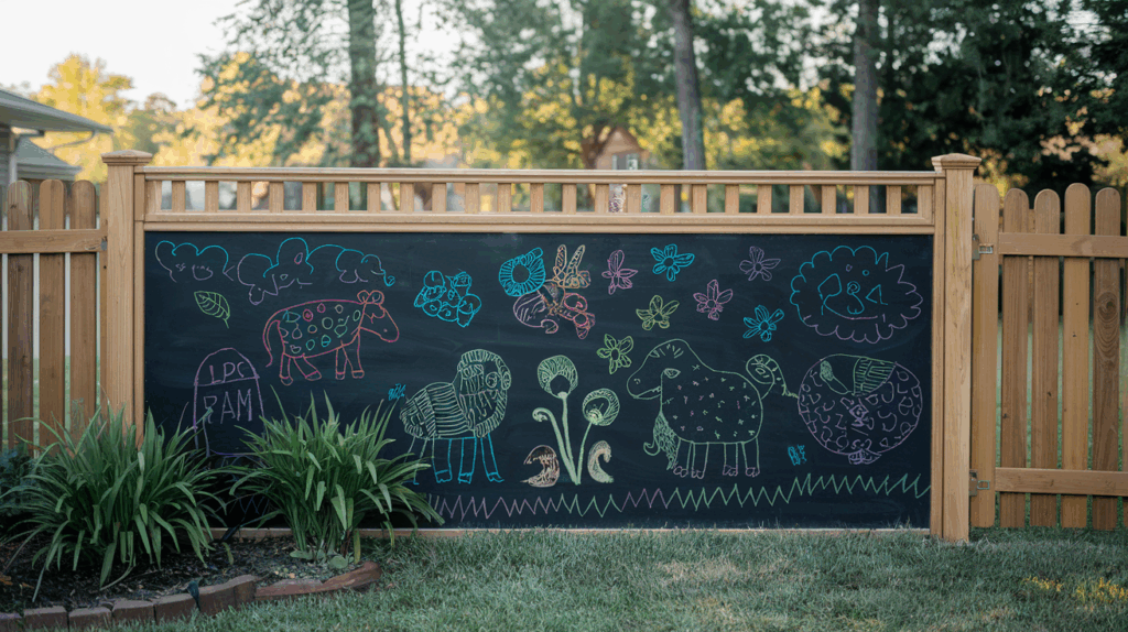 Chalkboard Fence Section
