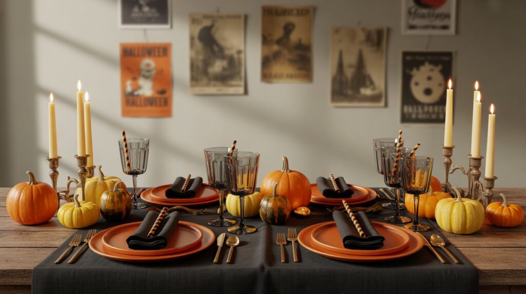 Classic Black and Orange Table