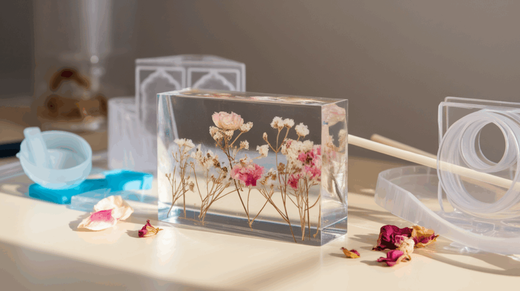 Create a Resin Flower Block
