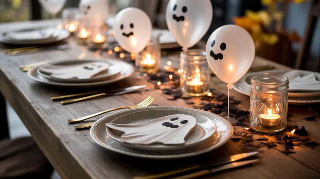 Cute Ghost Table Setup