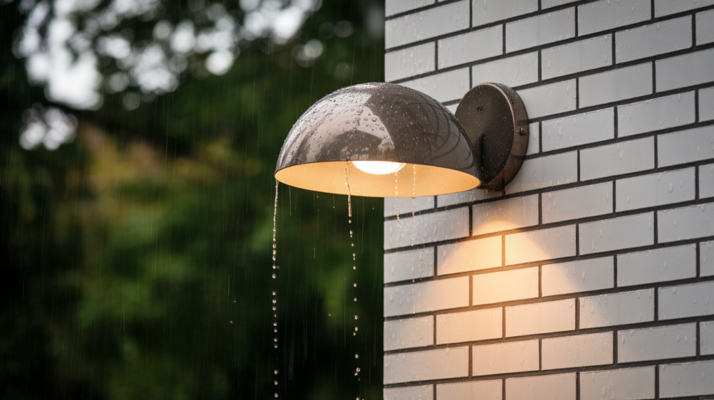 Dome-Shaped Metal Fixture