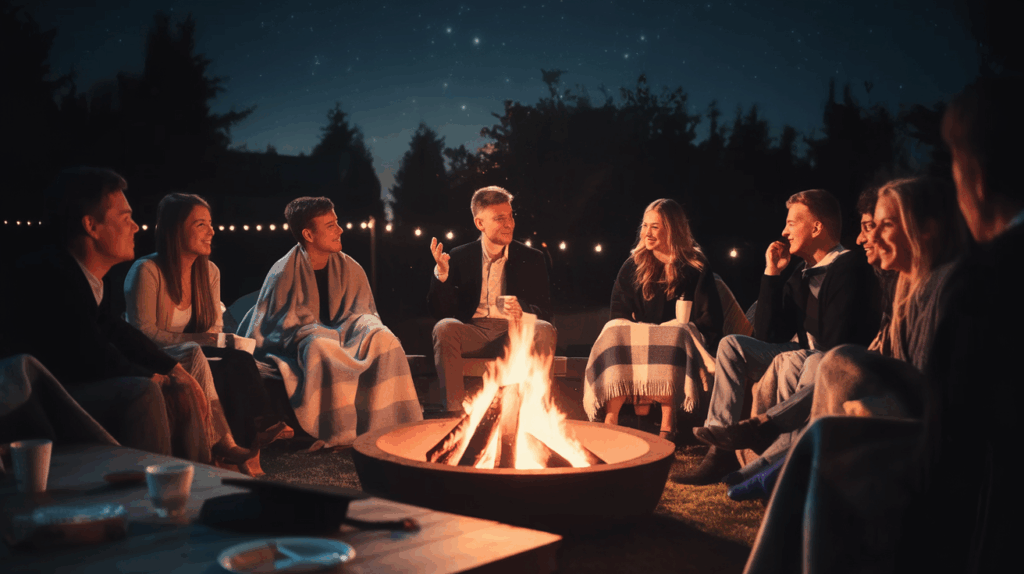 Fire Pit Late-Night Talks
