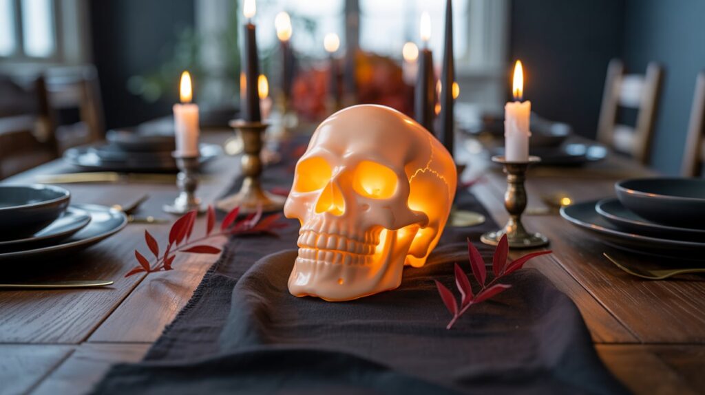 Glowing Skull Centerpiece