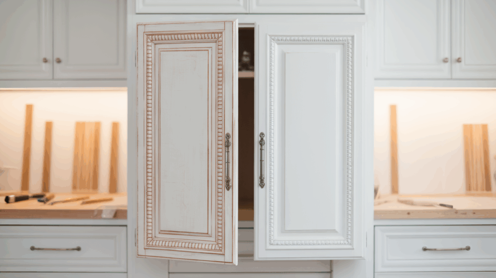How to Add Trim to the Cabinet Doors?