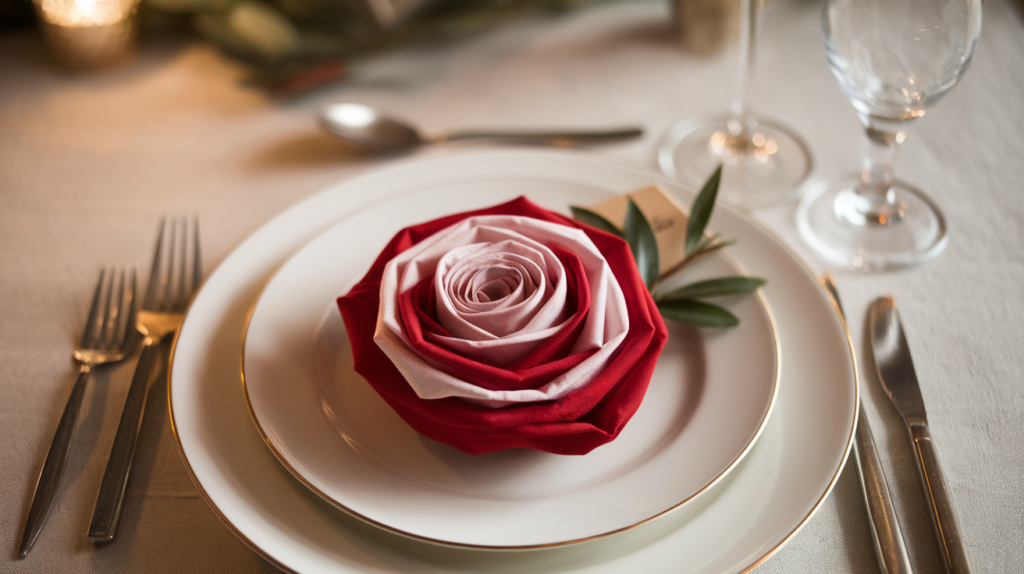 How to Fold a Napkin Into a Rose?