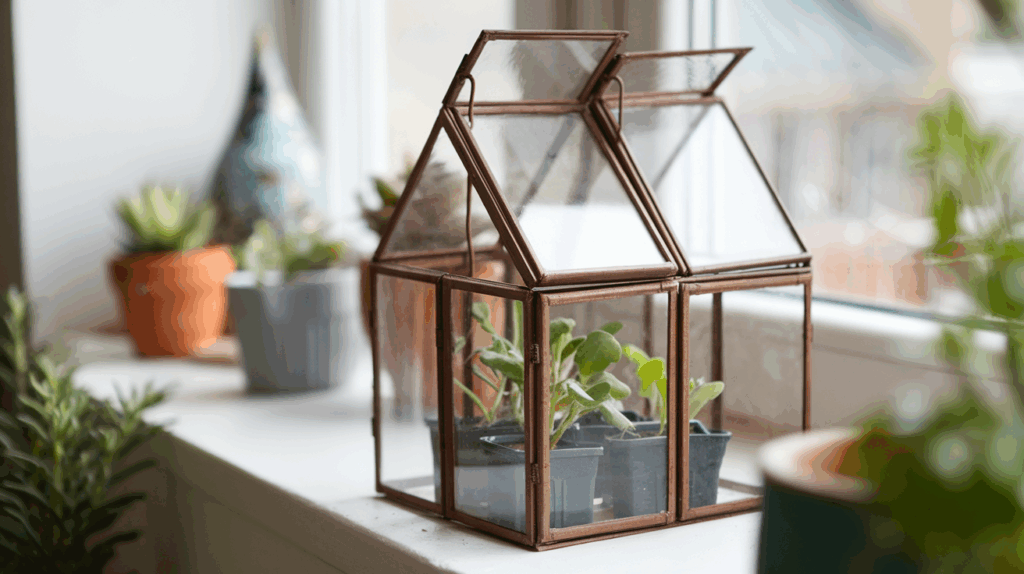 Make a Mini Greenhouse or Terrarium
