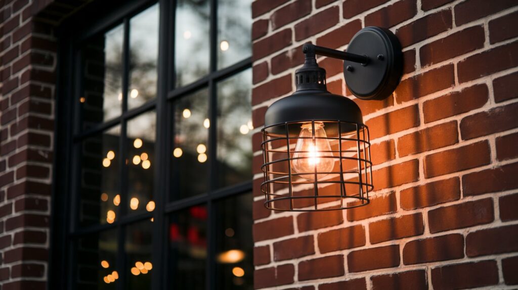 Matte Black Cage Light