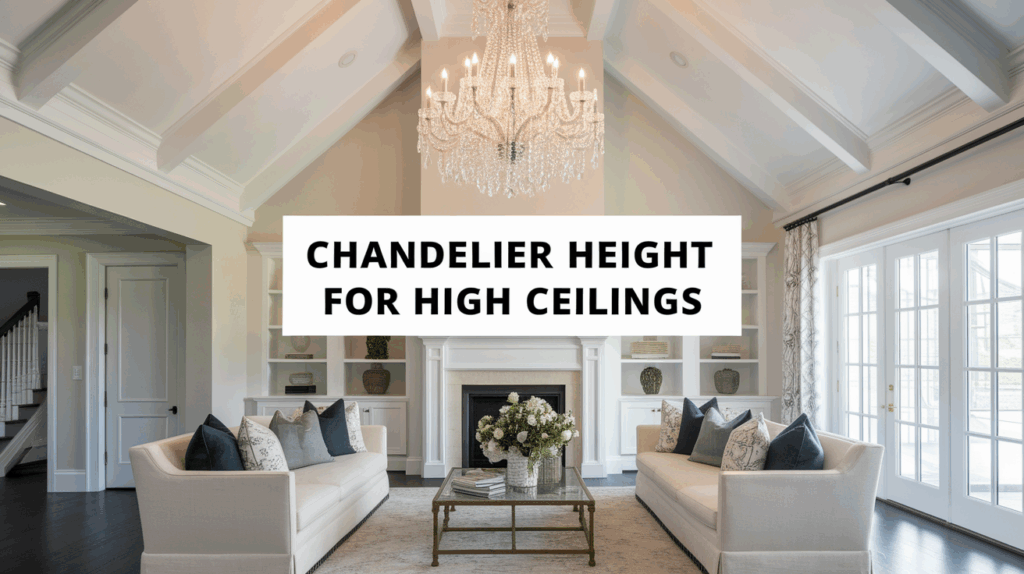My Guide to Choosing Chandelier Height for High Ceilings