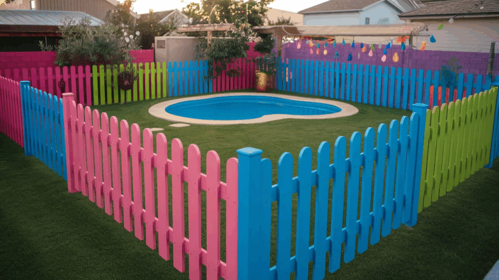 Neon Pop Fence