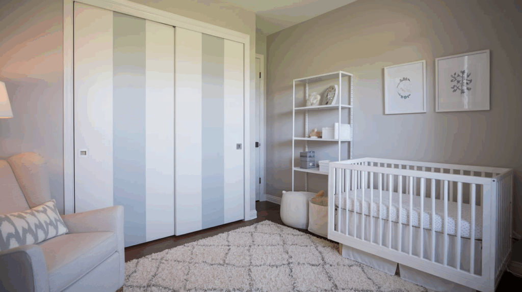 Paint Bold or Neutral Vertical Stripes
