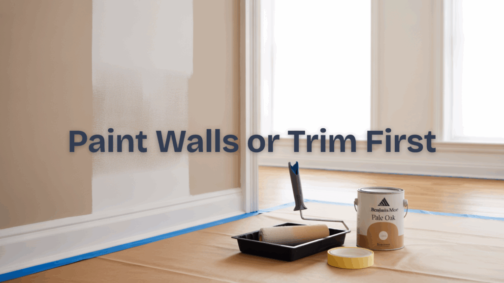 Paint Walls or Trim First? Best Order for a Clean Finish