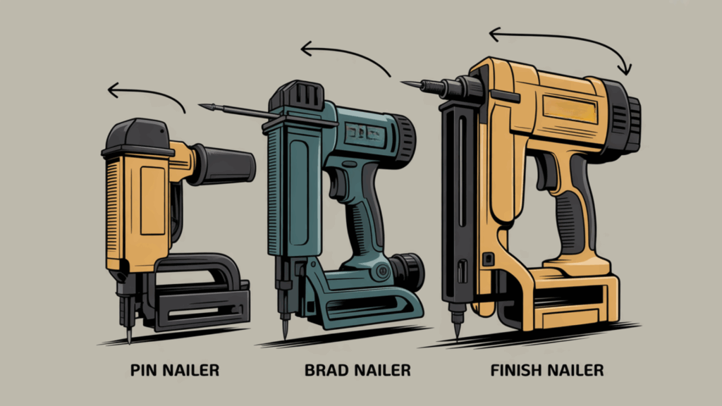 Pin vs Brad vs Finish Nailers: What I Use and Why
