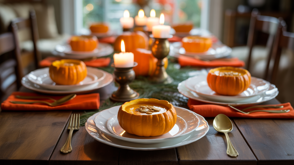  Pumpkin Soup Bowl Table
