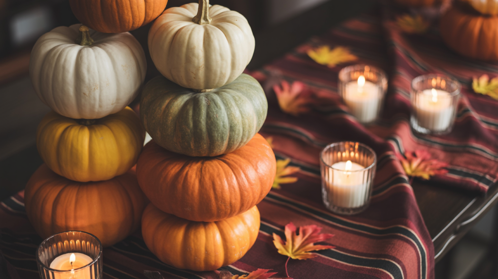 Pumpkin Stack Centerpiece