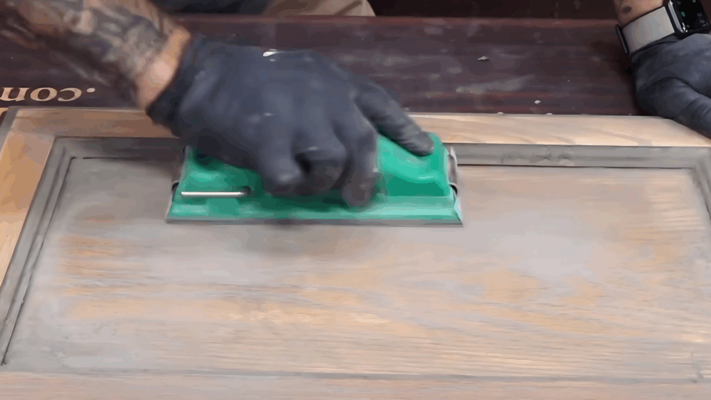 Sanding for a Smooth Canvas