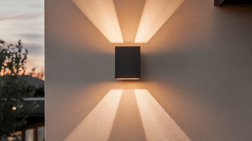 Sleek Black Sconce