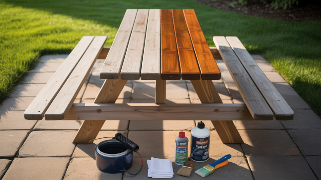 Step-by-Step Guide to Stain Your Picnic Table