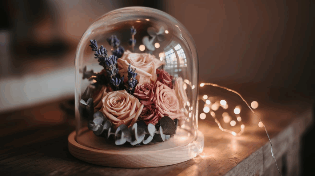 Store It Under a Glass Cloche or Dome


