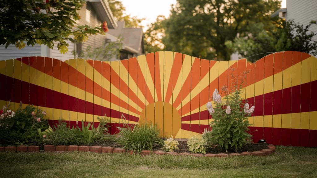 Sunburst or Sunrise Design
