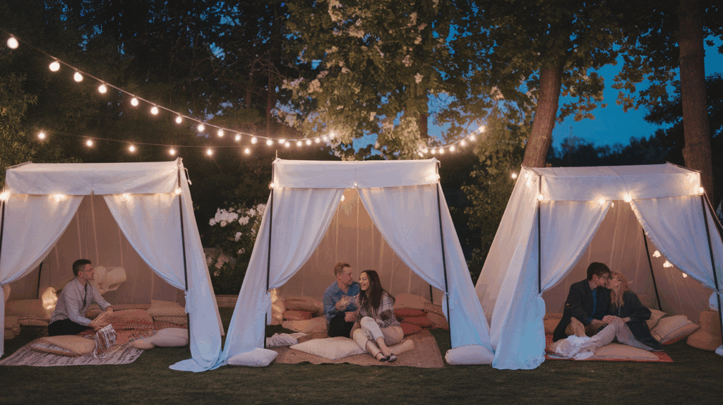 Tents, Canopies, or Curtain Corners
