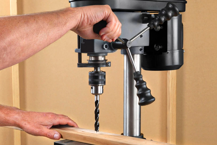 Use a Drill Press for More Controlled Drilling