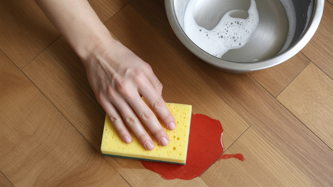 Use_Soapy_Water_for_Fresh_Water-Based_Paint