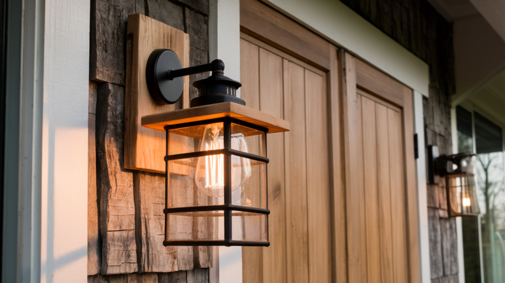 Weathered Wood and Metal Combo
