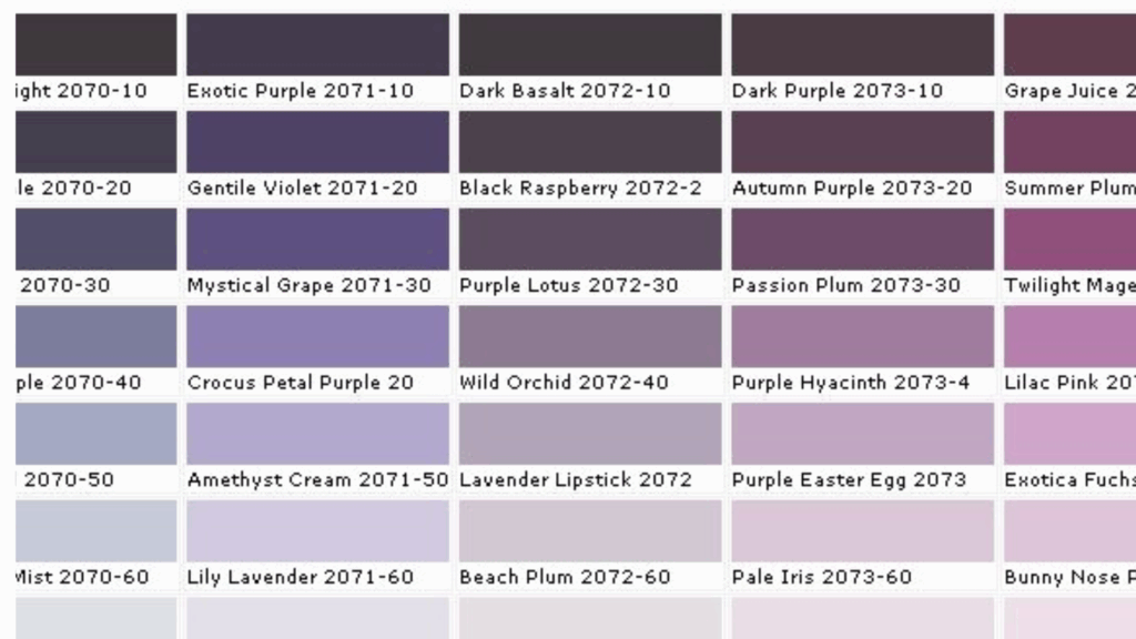 benjamin moore purples