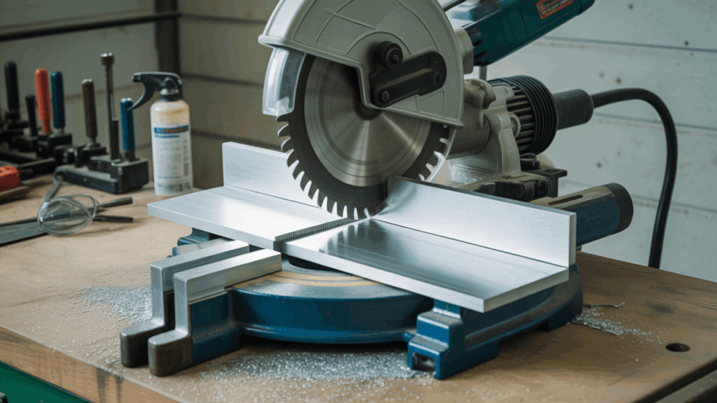 cutting aluminum with miter saw