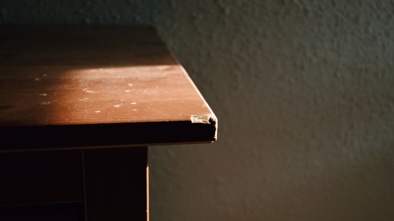 Chips or Missing Resin on epoxy furniture