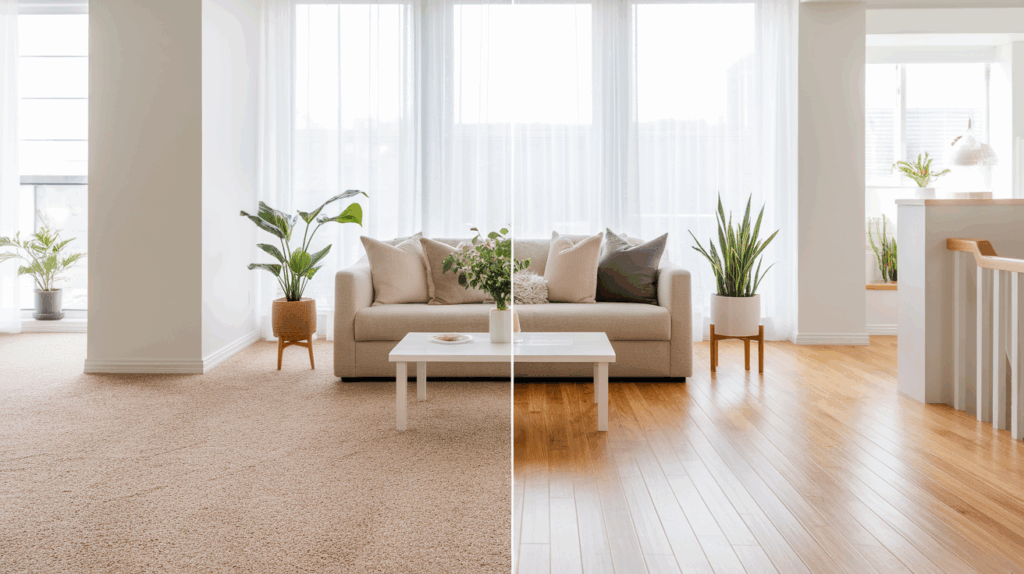 what is healthier carpet or hardwood floors