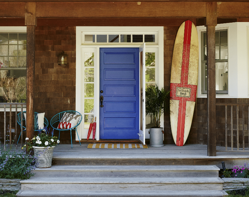 Add a Pop of Blue to Doors or Windows
