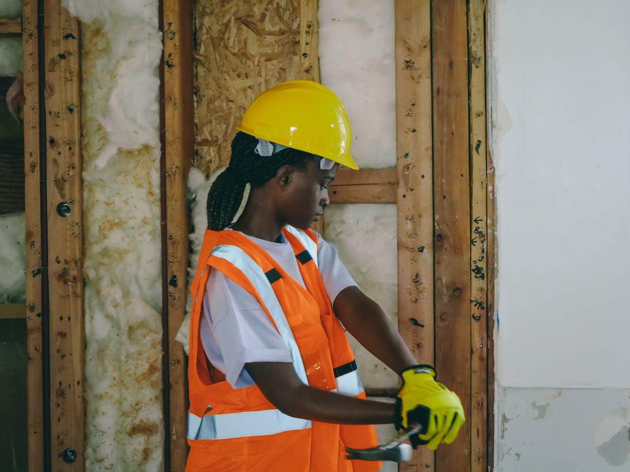 Woman in home improvement by Kindel Media