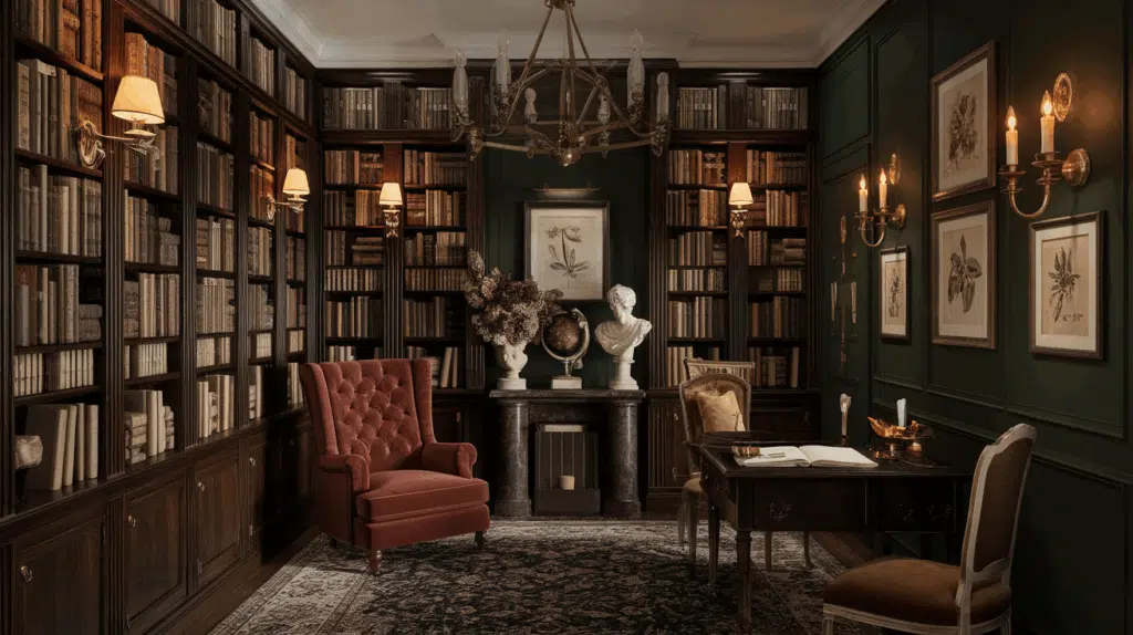 17 Dark Academia Home Library Ideas & Inspiration