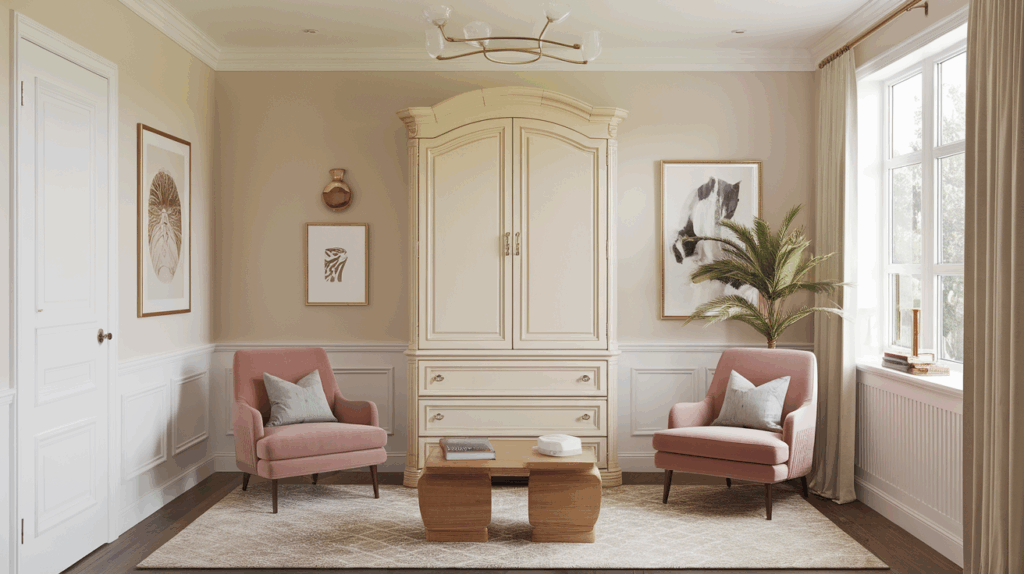 Built-In Closet Look Armoire
