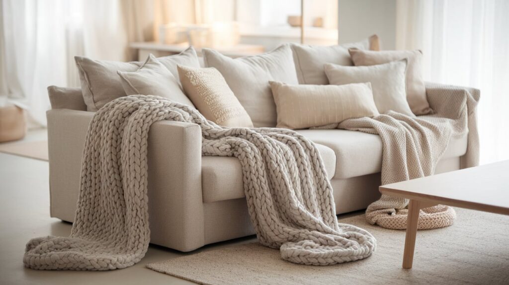 Cozy Throw Blankets with Pillows