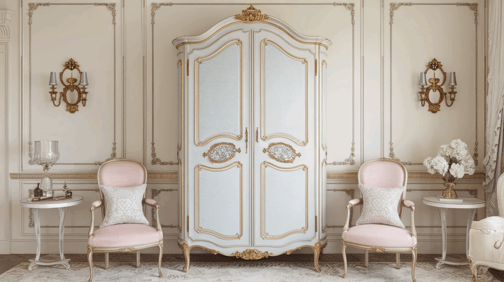 French Provincial Glam Armoire
