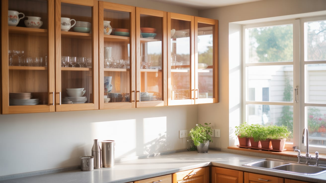 Glass_Cabinet_Doors_to_Reflect_Light