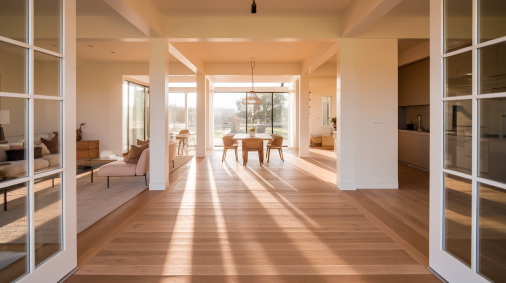 How to Choose Wood Floor Direction from Front Door
