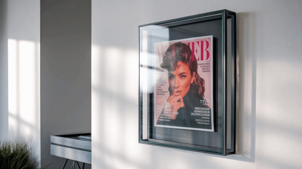 How to Frame a Magazine