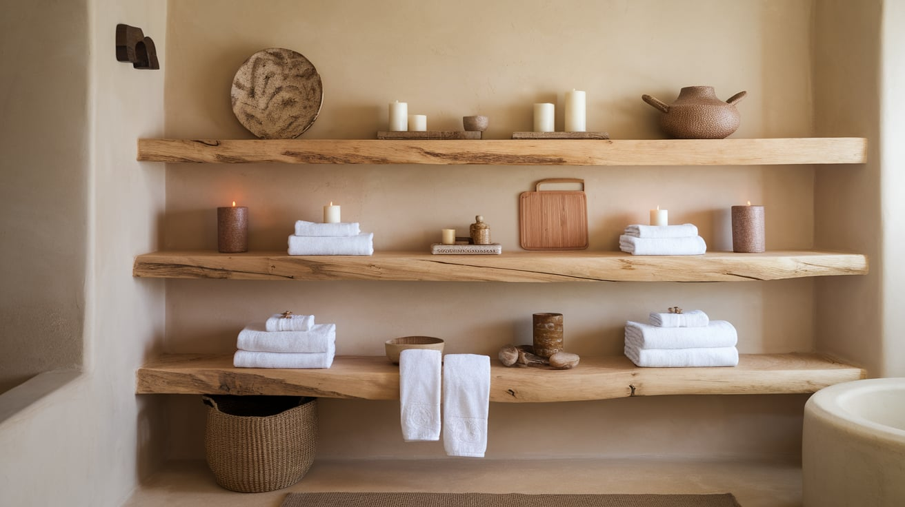 Install_Natural_Wood_Shelves