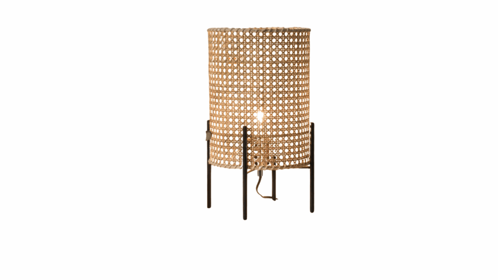 Lamps with Woven Shades or Ceramic Bases
