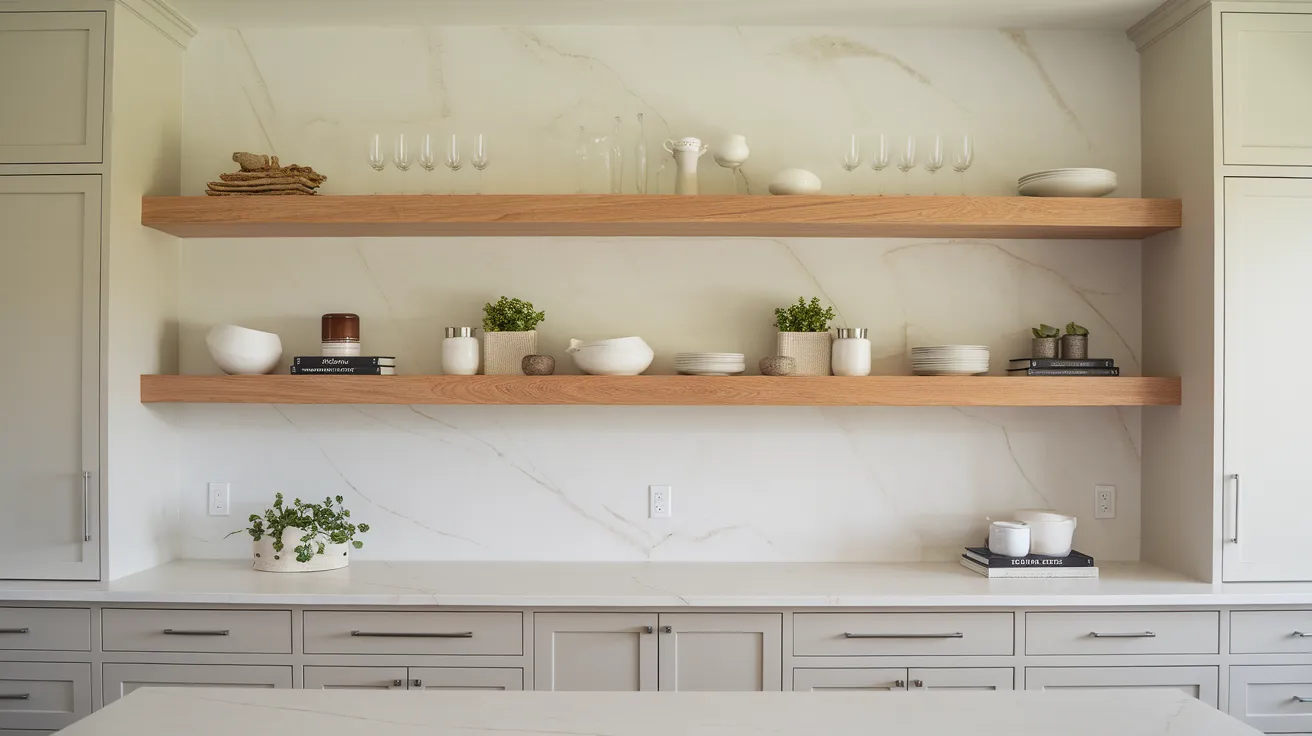 Marble_Backsplash_with_Wood_Open_Shelving