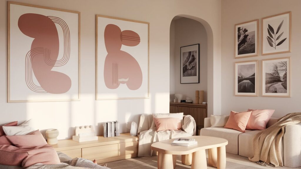 Minimalist Art in Warm Tones