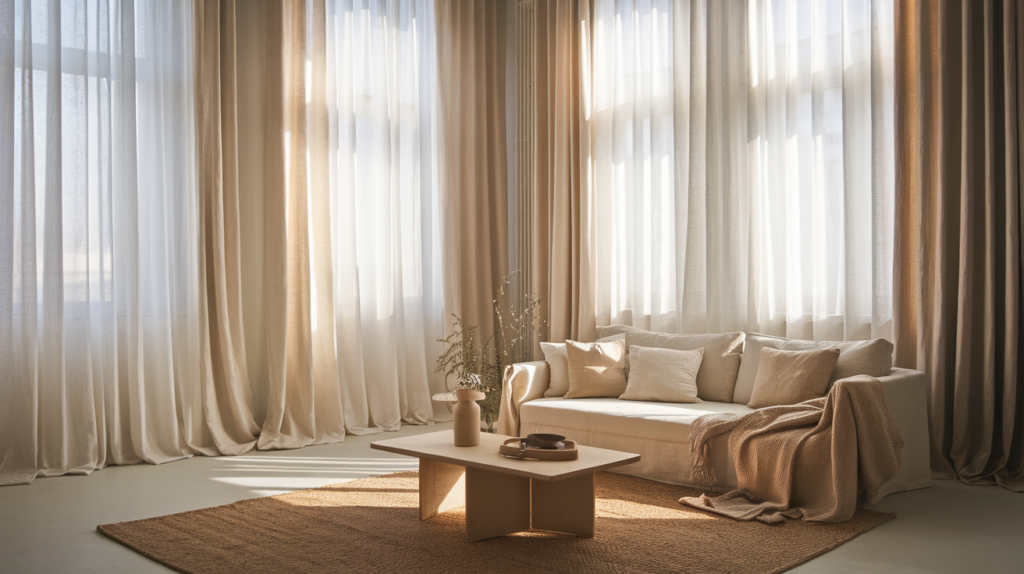 Natural Light with Sheer Curtains