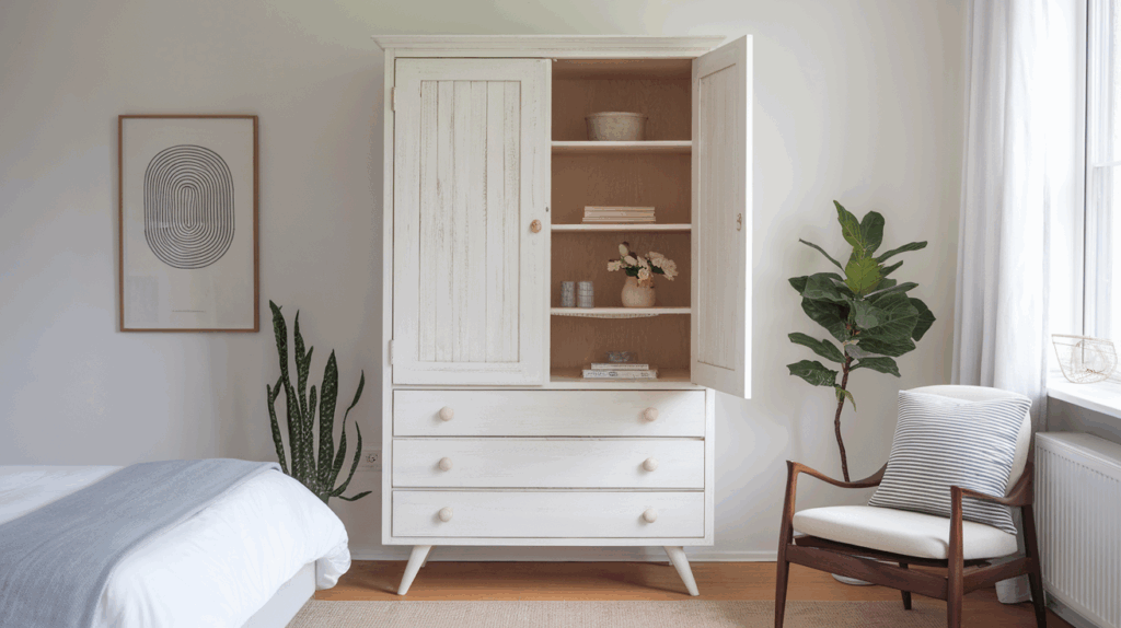 Scandinavian Light Wood Armoire