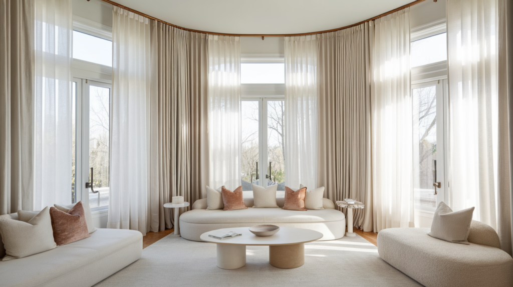Soft Layered Curtains