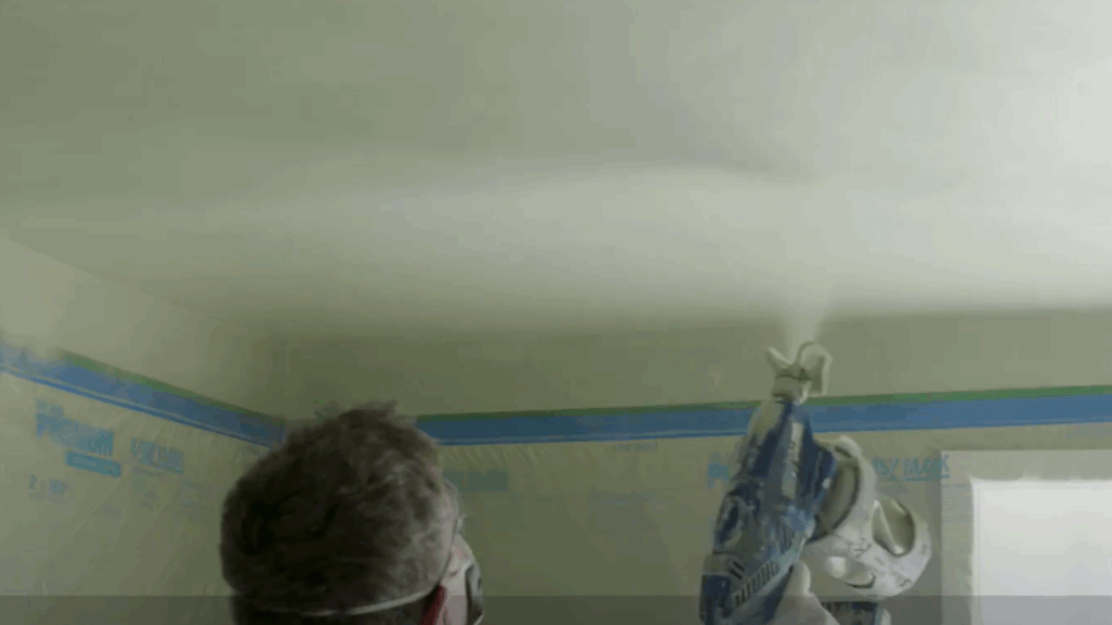 Spray Full Gloss on the Ceiling